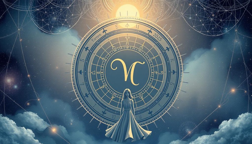 A detailed astrological illustration of a Virgo sun horoscope for September 15, 2025. In the center, a zodiac wheel with the Virgo constellation in bold relief, surrounded by ethereal celestial imagery. Soft, diffused lighting casts an otherworldly glow, while a minimalist color palette of muted blues, purples, and metallic accents evokes a sense of mysticism. In the foreground, a stylized figure representing the Virgo archetype, embodying the sign's intellectual, communicative, and analytical qualities. Intricate, swirling patterns and abstract geometric shapes weave throughout the composition, creating an immersive, dream-like atmosphere. An aura of wisdom, introspection, and a touch of whimsy permeates the scene, reflecting the unique personality of the Virgo horoscope.