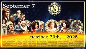 what day is today in history, who was born, whose day, horoscopes 07.09.2025
