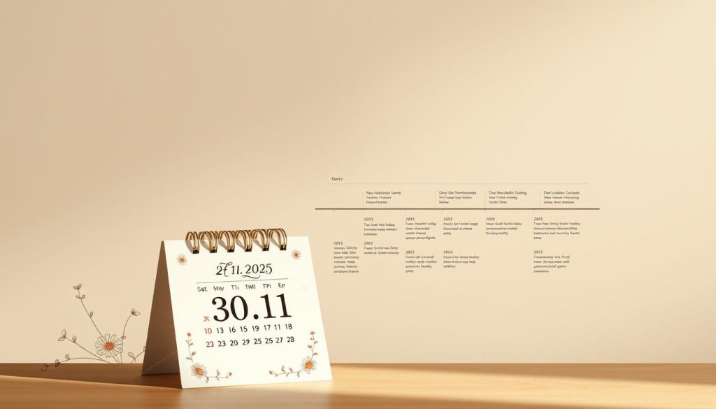 A crisp, elegant overview of the date 30.11.2025, presented against a soft, muted background. The foreground features a beautifully hand-drawn calendar, its pages gently turning to reveal the highlighted date, surrounded by delicate floral motifs and subtle embellishments. The middle ground showcases a minimalist, yet sophisticated timeline, highlighting key historical events, notable births, and significant observances associated with this particular day. The background evokes a sense of timelessness, with muted, earthy tones and a subtle, warm lighting that lends an air of contemplation and introspection. The overall composition conveys a harmonious balance between the practical and the poetic, inviting the viewer to pause and appreciate the depth and significance of this specific date.