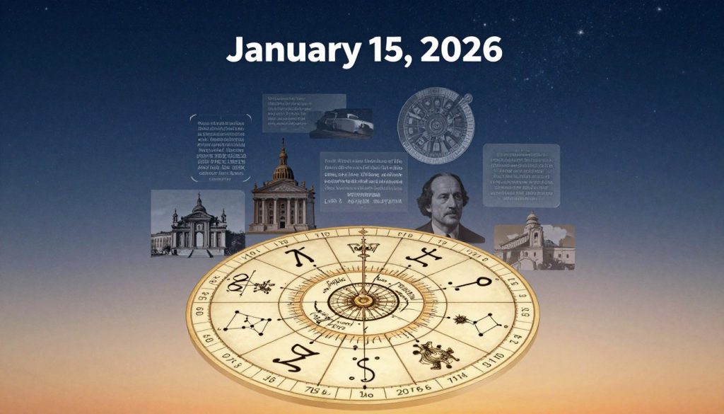 what day is today in history, who was born, whose day, horoscopes 15.01.2026